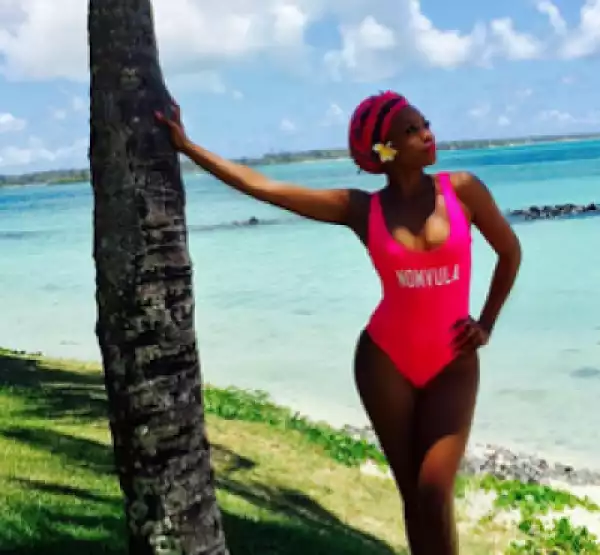 Media Personality, Bonang Matheba, Hots In Swimwear Photos